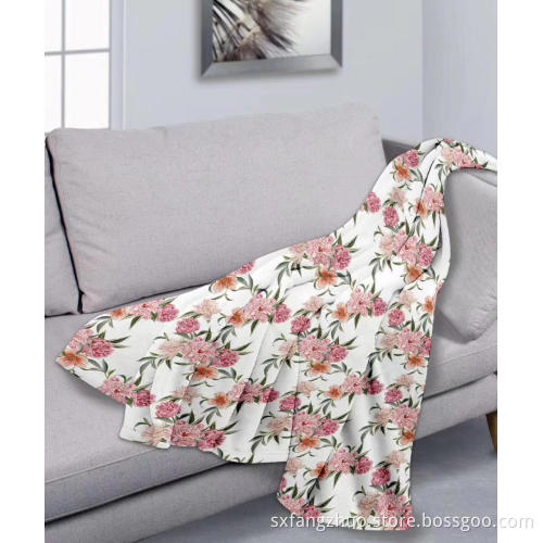 Koc polarowy flanelowy duży rzut 50 x 70 cali